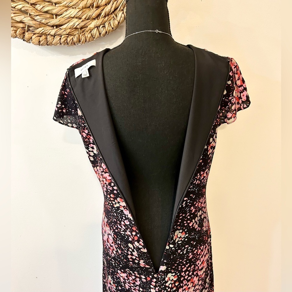 Reiss Amira Animal Print Fitted Midi Dress Size US 10/UK 14 - Picture 11 of 16